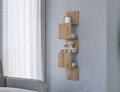 Raft de perete ELTAP, Sunpedo, 25x25x120 cm, PAL/PVC, stejar