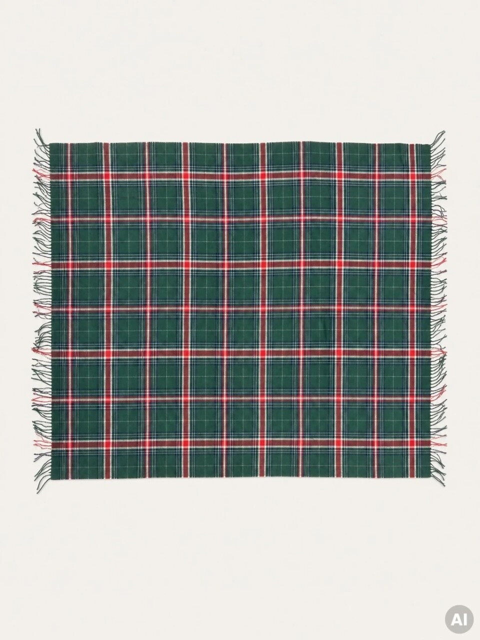 Patura Dane, Homla, 150x200 cm, poliester, verde/rosu — imaginea 2