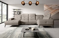 Coltar dreapta 6 locuri ELTAP, RT-07PO, Neviro, 350x201x77 cm, lemn/poliester, gri