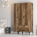 Dulap pentru haine, Hommy Craft, Kumsal ST, 120x47.5x201.4 cm, PAL, Maro