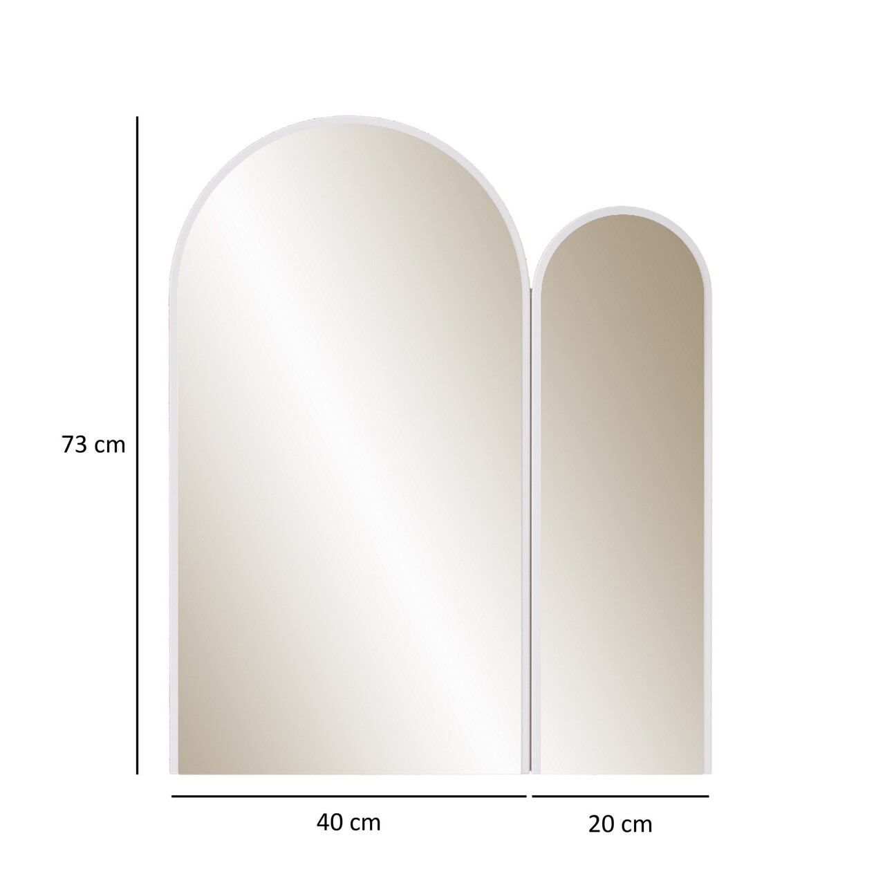 Oglinda decorativa, Neostill, Classe Mirror, MDF , Alb - 2 | YEO