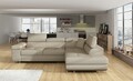 Coltar extensibil dreapta 4 locuri, ELTAP, Anton, 272x203x85 cm, lemn/poliester, bej