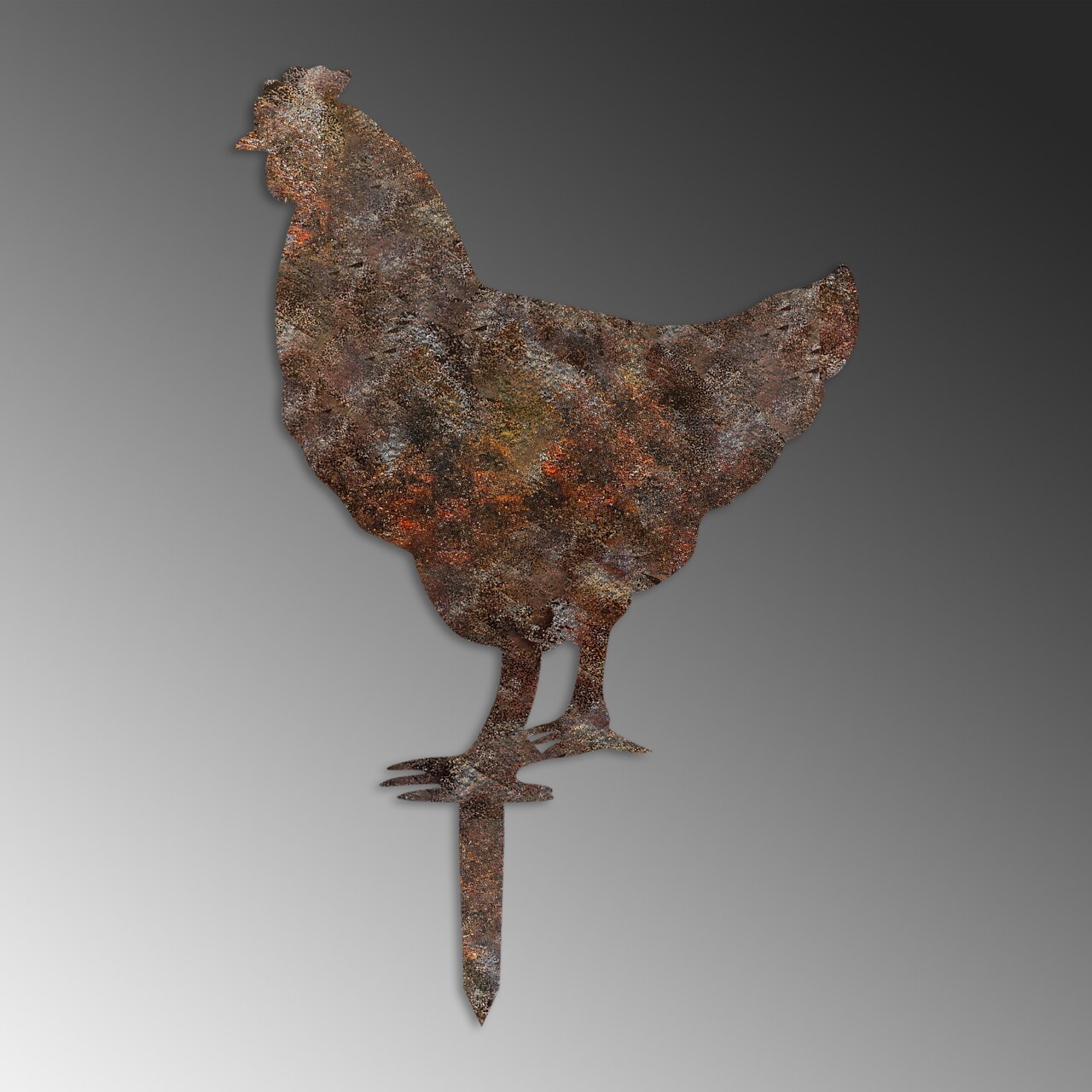 Obiect decorativ de grădină, Chicken -A 01, 64x42 cm, Multicolor - view 5
