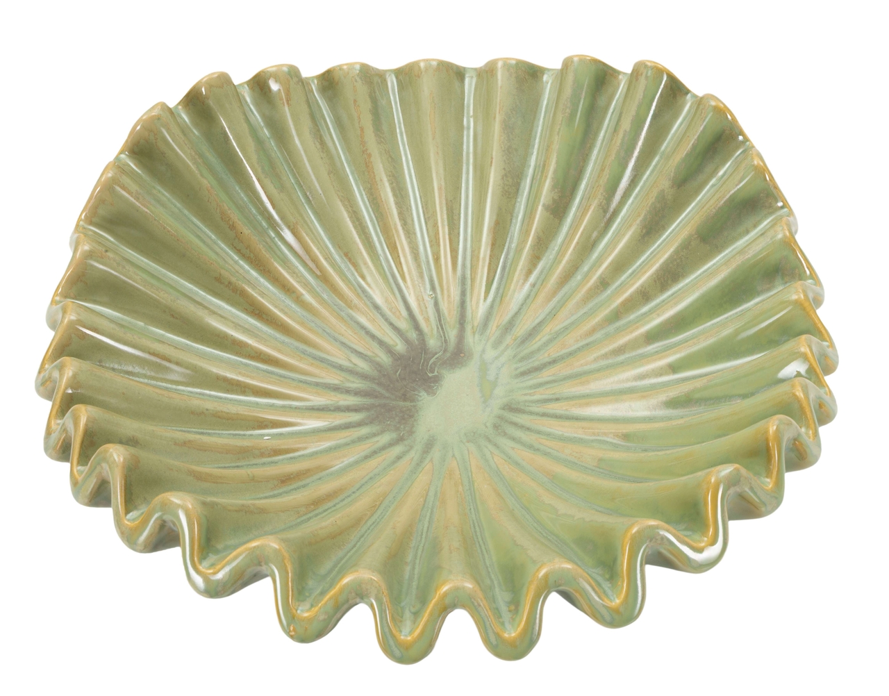 Vas decorativ Venice, Mauro Ferretti, 40x13 cm, ceramica, verde