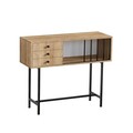 Bufet, Elegance, Paco, 100x35x85 cm, Stejar / Negru