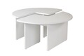 Masuta de cafea, Nordure, Moira, 90x41 cm, PAL, Alb natural