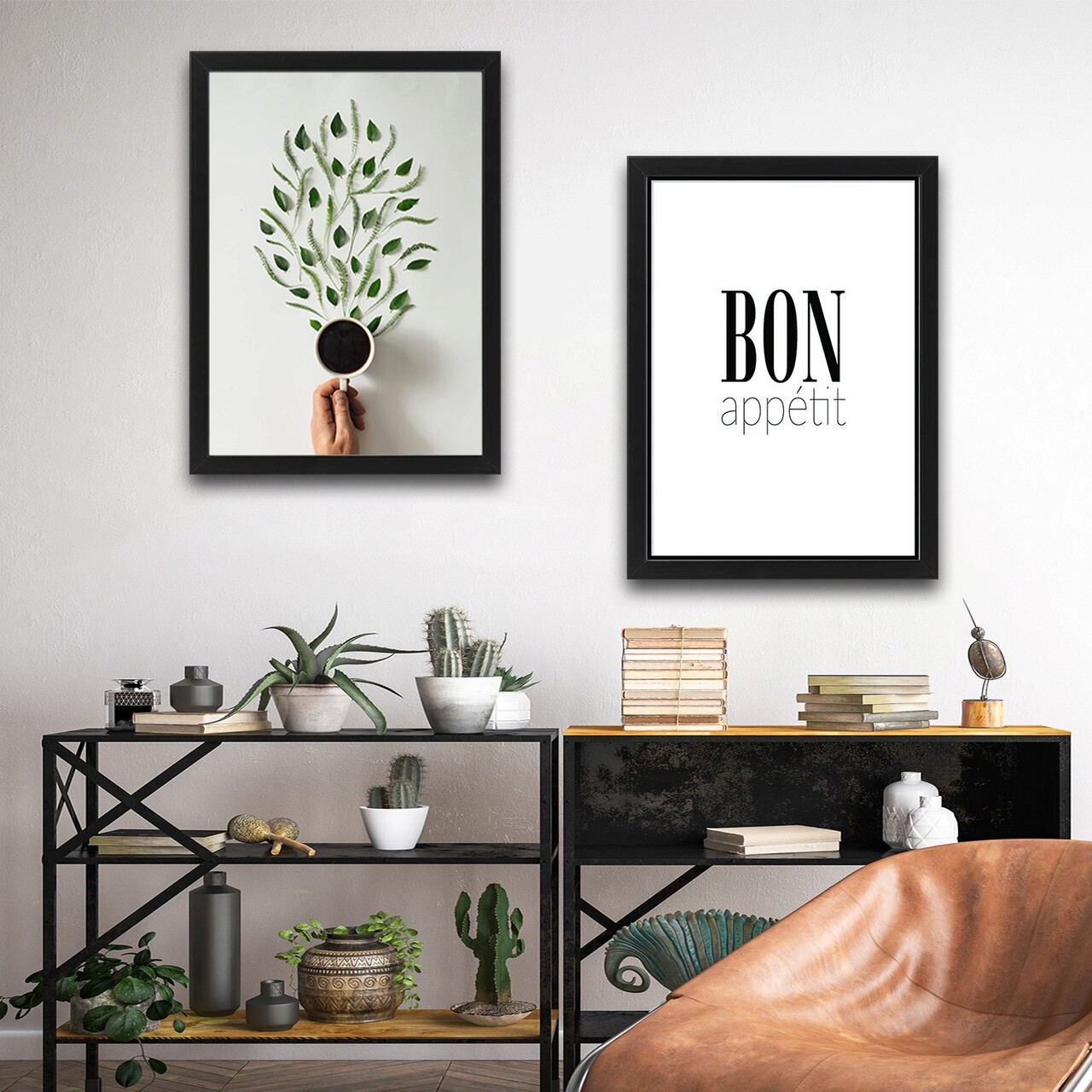 Set 2 tablouri decorative, Bon Appetit Set, PAL, Hartie, Multicolor