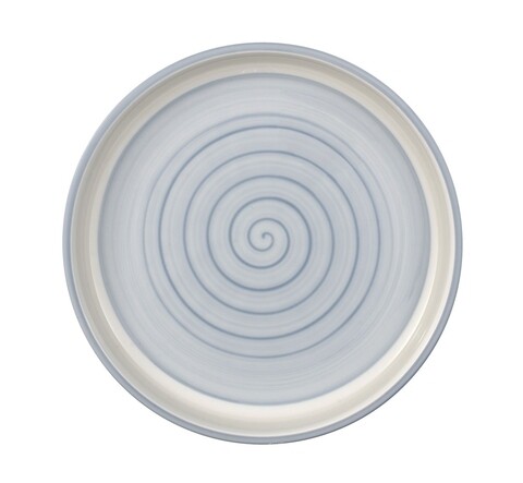 Platou pentru servire, Villeroy & Boch, Clever Cooking, Ø 26 cm, portelan premium, pictat manual, albastru accesorii