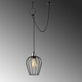 Lustra Opviq Tel Poetry, 80x130 cm, E27, 100 W, negru