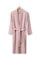 Halat de baie unisex, DC Home, Kimono, Bumbac, Roz pudra