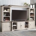 Mobilier living, Havalance, L.314 l.45 H.187, lemn de pin/pal, alb antichizat/grej