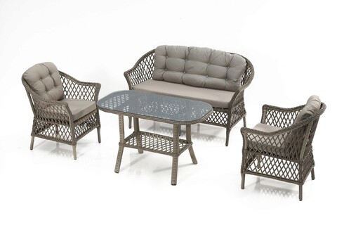 Set mobilier de gradina, divona, dove, gri
