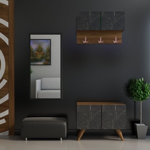 Cuier alessa, gauge concept, pal, aluna/negru