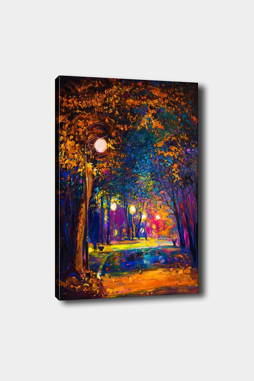 Tablou decorativ, 1066486475-5070, Canvas, Rama din lemn (grosime 3 cm), Multicolor — imaginea 2
