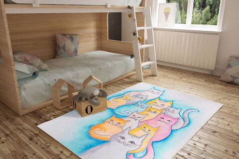 Covor, Ada Gönül Chenille AL 301 , 75x230 cm, Poliester , Multicolor