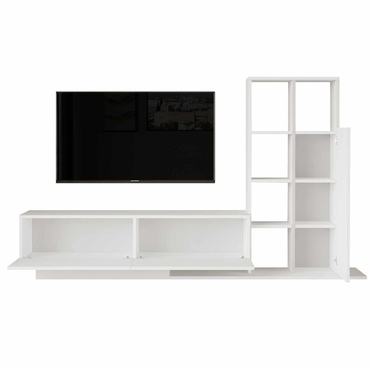 Comoda TV, Hanah Home, For1-W, 201.2x123.6x29.5 cm, PAL, Alb — imaginea 5