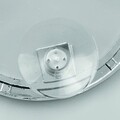 Oglinda pentru dus cu ventuze Gia, iDesign, 14.6x2x14.6 cm, inox