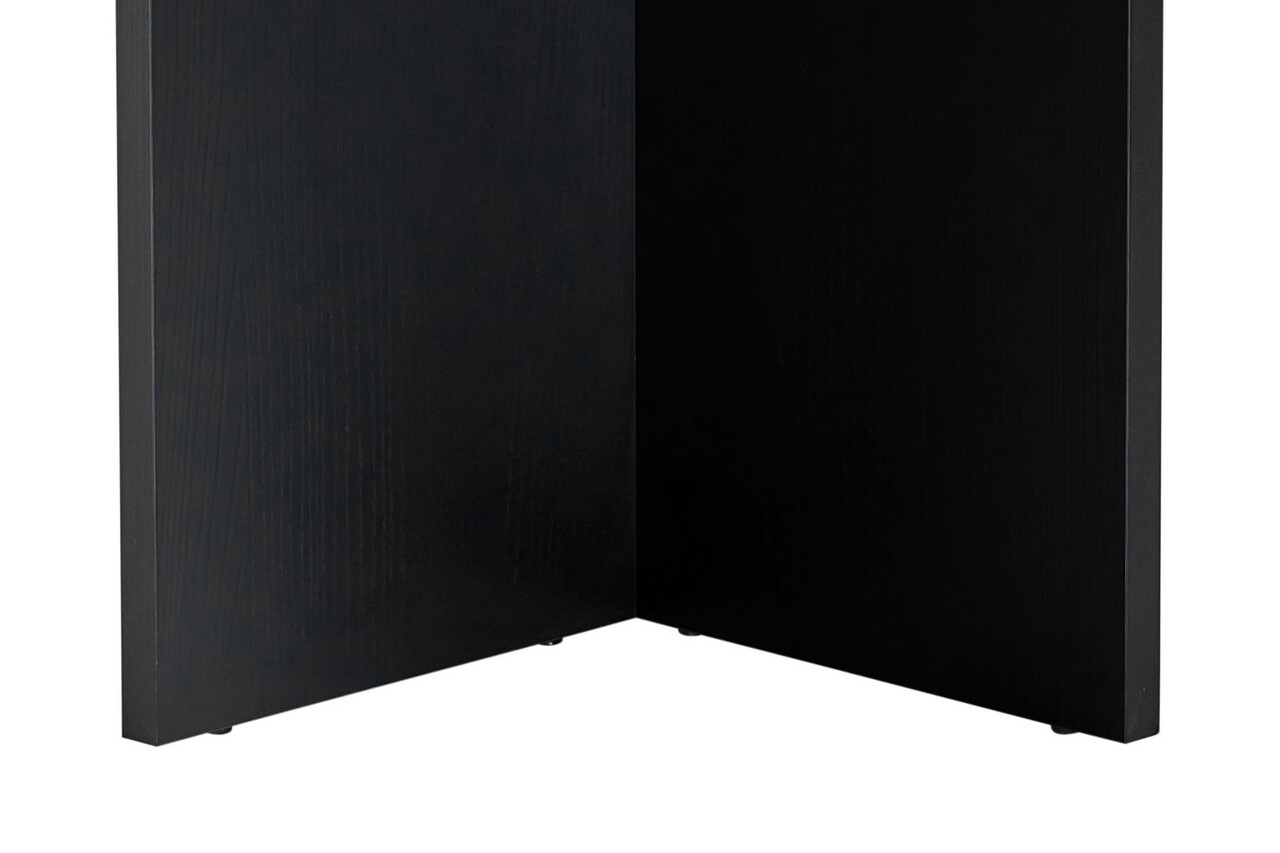 Masa, Hanah Home, Sablin, 180x75x89.5 cm, Negru - imagine 9