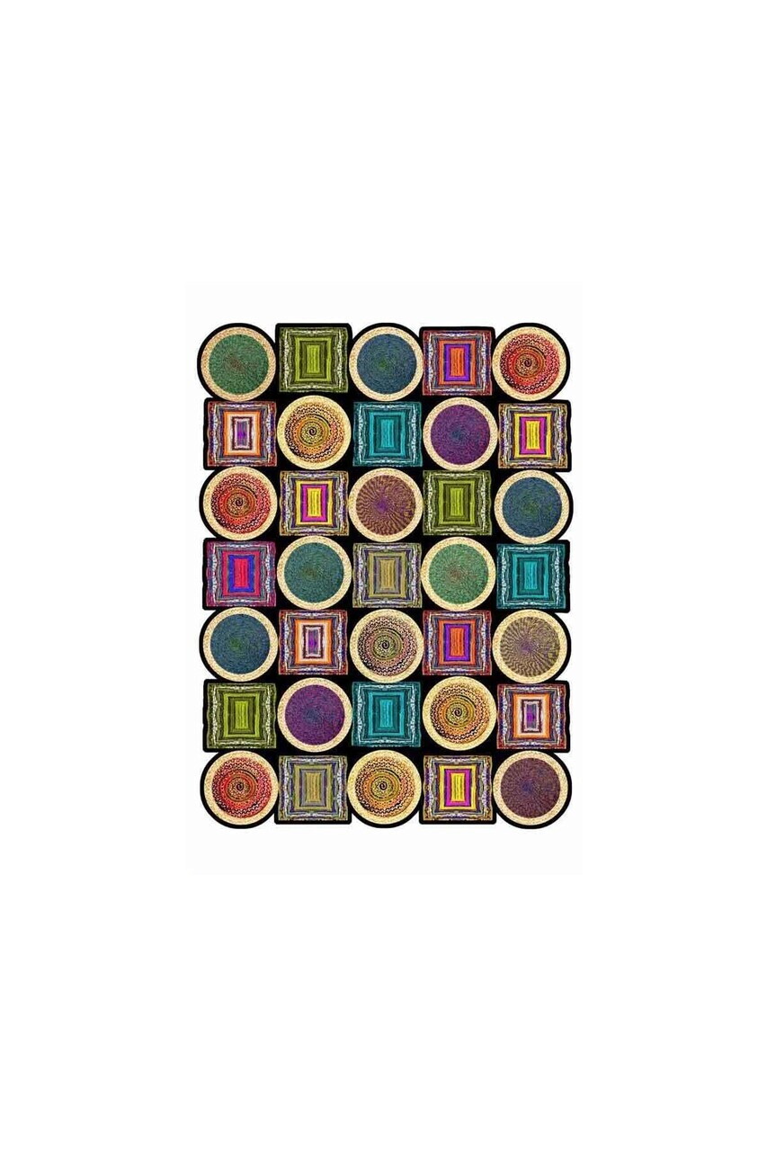 Covor, CLR-7342-MUTFAK-HALI-25, 120x200 cm, Poliester, Multicolor — imaginea 2
