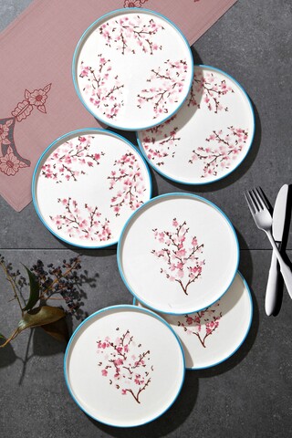 Set 6 farfurii pentru desert tokyo - wildflower, kosova, Ø21 cm, ceramica, multicolor