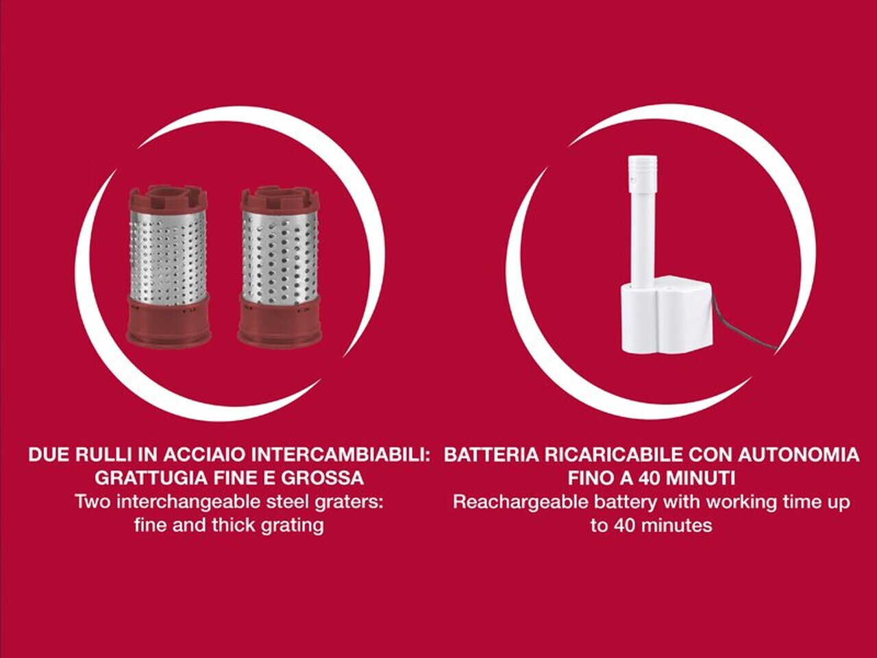 Rasnita pentru branzeturi tari 90.071, Beper, 26x11x10 cm, 2 discuri pentru razuire - view 6