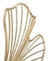 Decoratiune Leaf Glam, Mauro Ferretti, 35 x 11.5 x 44 cm, fier, auriu
