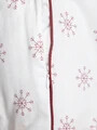 Lenjerie de pat King Size, Frio, Homla, 200x220 cm, 3 piese, bumbac, alb/rosu