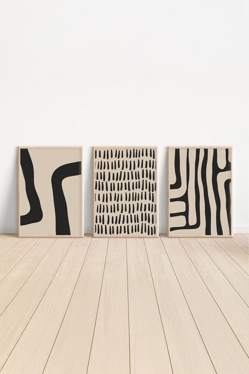 Set 3 tablouri decorative Ersydata3-5070 MDF Multicolor