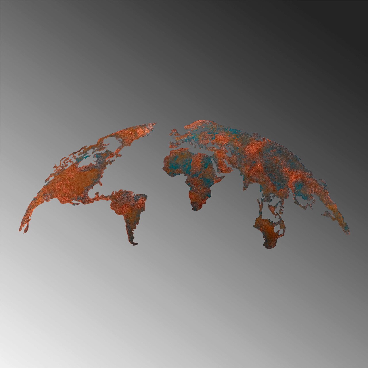 Decoratiune de perete, World Map Medium, 150 x 59 cm, Multicolor - imagine 4