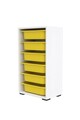 Dulap multifunctional, Estella, Bronz 6N, Alb / Galben