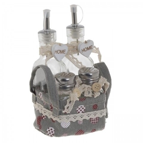 Set oliviera + 2 solnite si cosulet, InArt, Grey