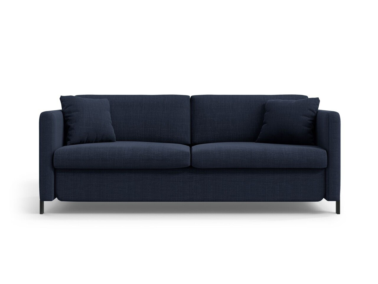 Canapea extensibila 3 locuri, Gloria, Micadoni Home, 206x102x88 cm, tesatura structurata, albastru