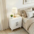 Noptiera, Hanah Home, Lumen, 51.5x57.6x32.2 cm, Alb