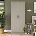 Dulap pentru haine, Hanah Home, BA309, 90x210x57.5 cm, Gresie
