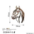 Decoratiune de perete, Horse, Metal, 38 x 53 cm, Multicolor