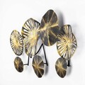 Decoratiune de perete, Eysan, Metal, Dimensiune: 82 x 39 x 7 cm, Multicolor