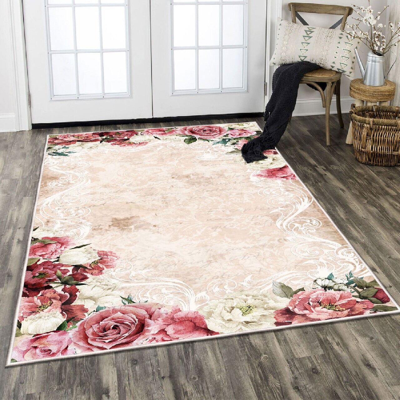 Covor Els1814 100x150 cm Catifea Multicolor