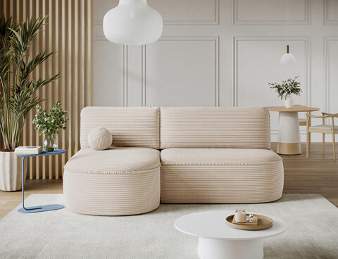 Coltar extensibil stanga 3 locuri ELTAP, LT-18JAR, Livosa, 220x144x93 cm, lemn/poliester, bej deschis