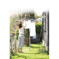 Uscator de rufe rotativ cu 4 brate + cu suport fixare pamant + husa, Brabantia, TopSpinner, 50 m capacitate de uscare, otel, gri metalizat