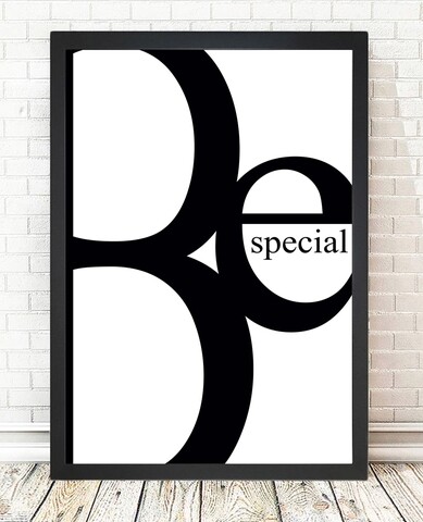 Tablou decorativ be special, tablo center, 24x29 cm, mdf, multicolor