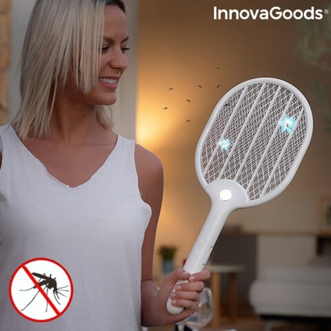 Paleta electrica reincarcabila cu led impotriva insectelor rackill innovagoods, 49.5x21x8 cm
