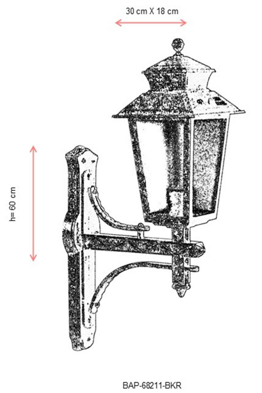 Lampa de exterior, Avonni, 685AVN1366, Plastic ABS, Maro