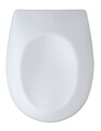 Capac de toaleta cu sistem automat de coborare Varoni, Wenko, 35x44.5 cm, duroplast/inox, alb
