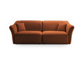Canapea 3 locuri, Hailey, Micadoni Home, 206x102x79 cm, tesatura boucle, gri deschis