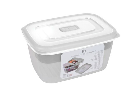 Cutie pentru pranz Excellent Houseware, 1700 ml, 14x19.5x10 cm, polipropilena, alb