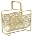 Suport pentru reviste Glam, Mauro Ferretti, 37x22x44.5 cm, fier, auriu