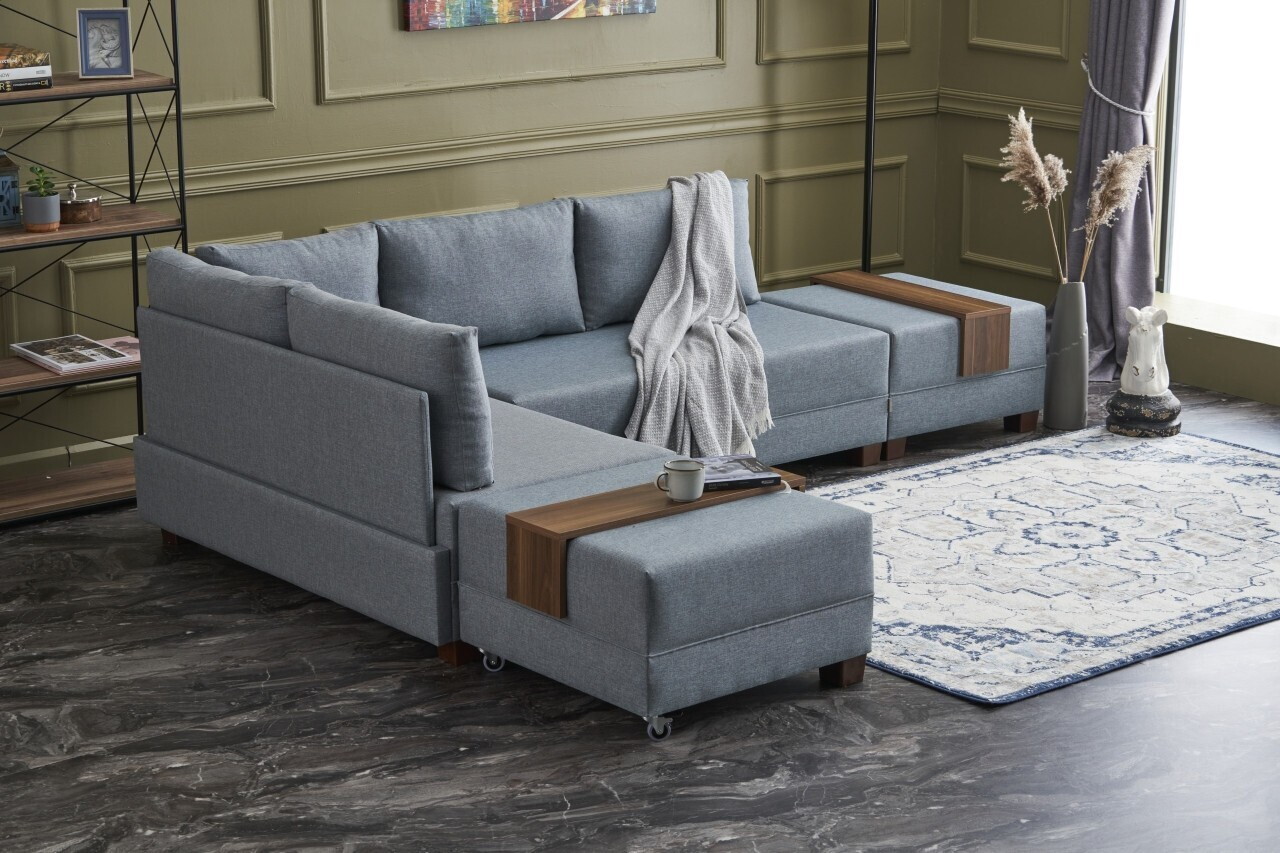 Coltar, Atelier del Sofa, 613LFS1165, Albastru — imaginea 2