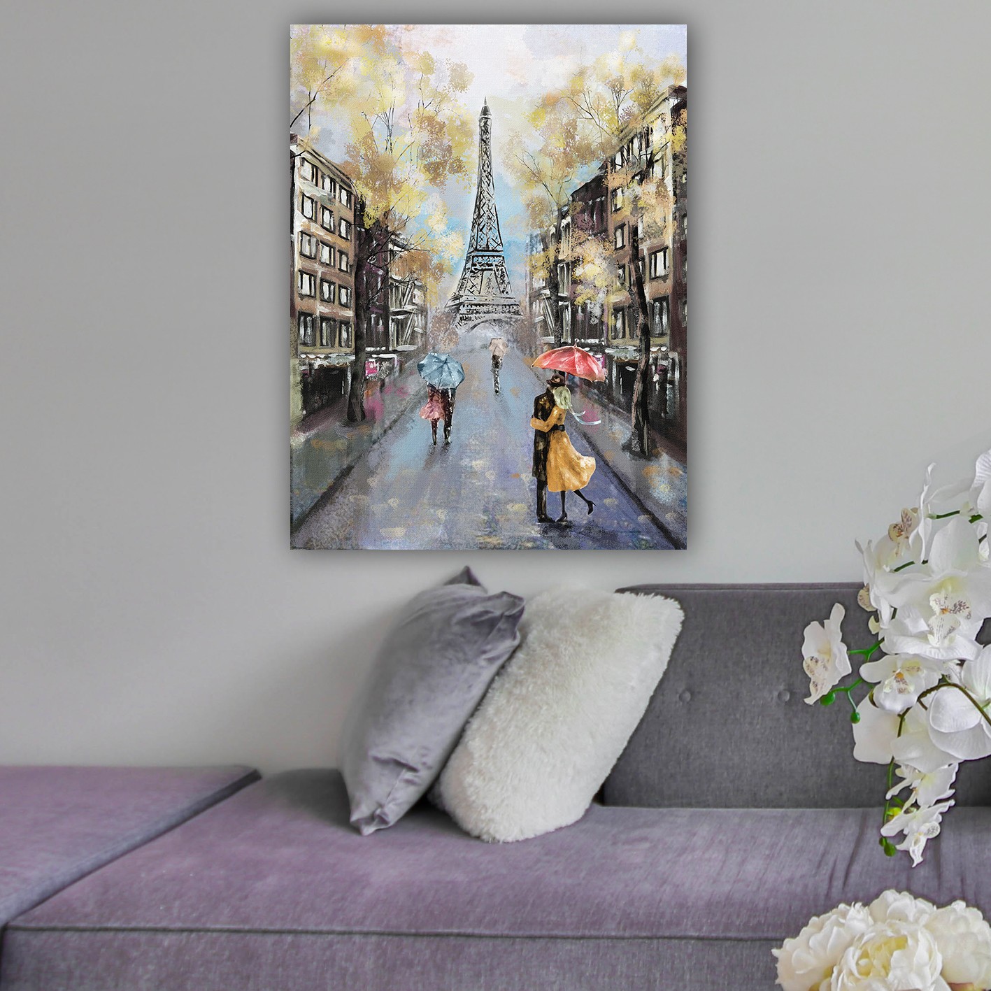 Tablou decorativ, 559875385_70100, Canvas, Rama din lemn (grosime 3 cm), Multicolor