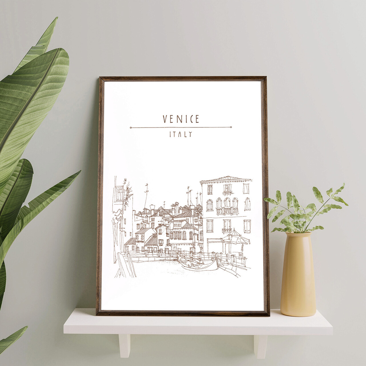 Tablou decorativ TD045 Lemn Desenat manual Natural