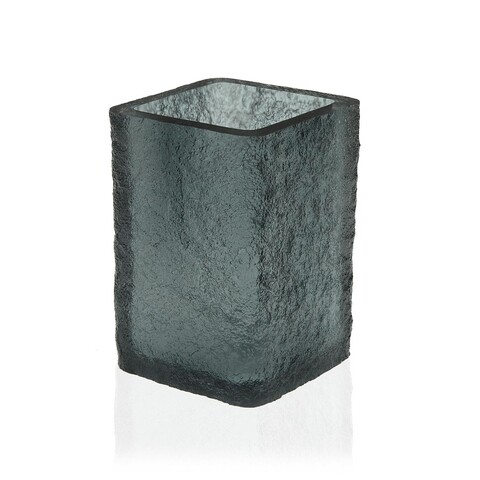Suport periute si pasta de dinti Doris, Versa, 7.3x7.3x11 cm, polirasina, negru